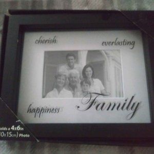BLACK SHADOW BOX INSPIRATION FAMILY PICTURE FRAME